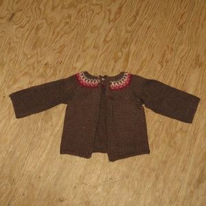 Handmade Wool Baby Cardigan